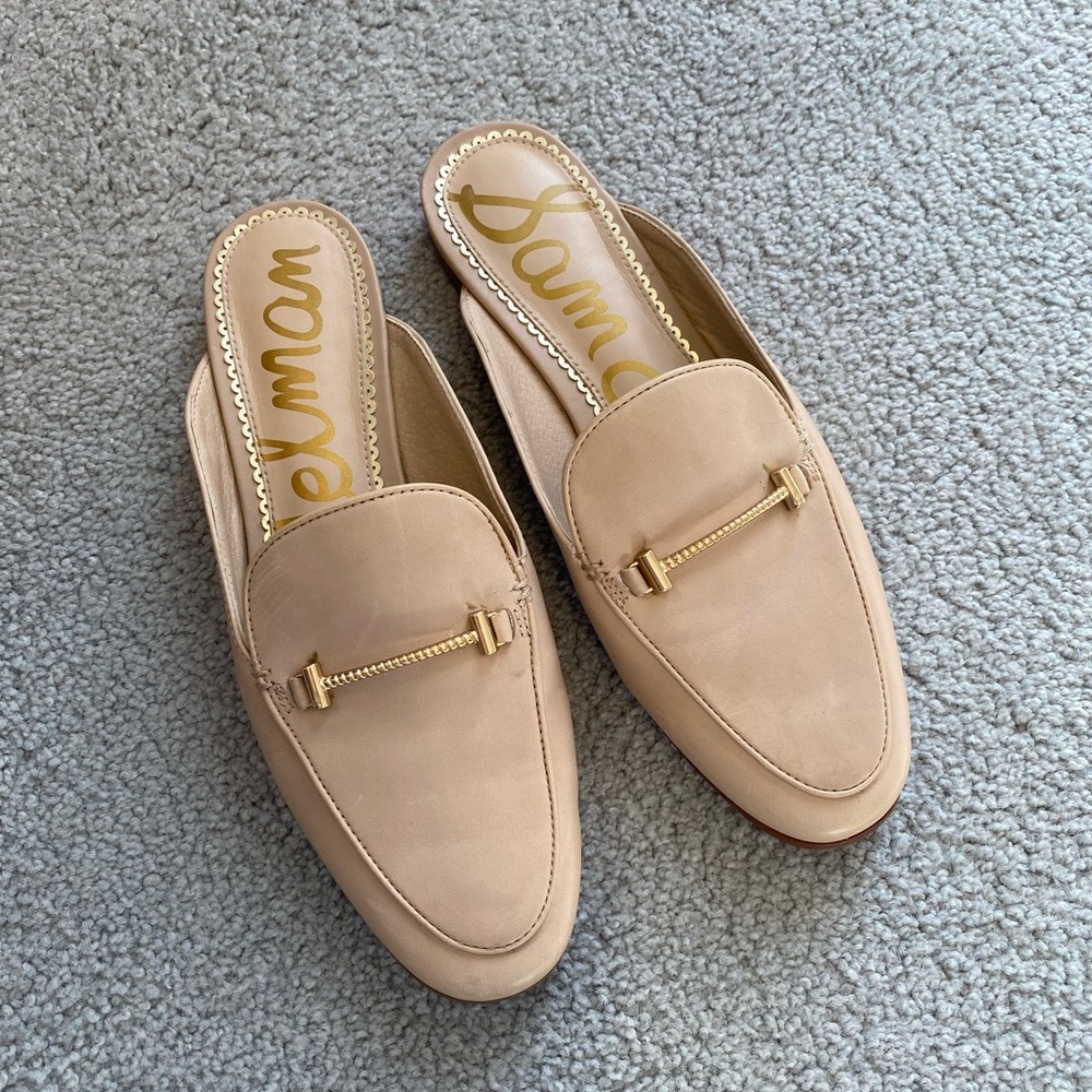 Sam Edelman Laurna Nude Leather Mule